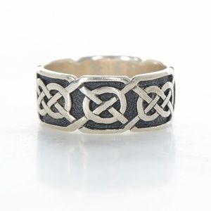 Celtic Style Sterling Silver Ring
